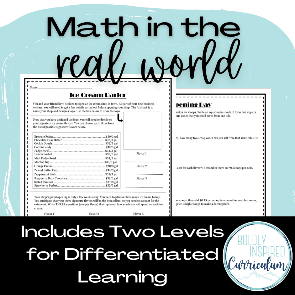 linear equations real world application