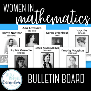 women in mathematics bulletin board