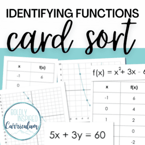 identifying functions card sort