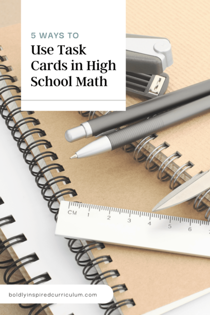 5 ways to use task cards in high school math