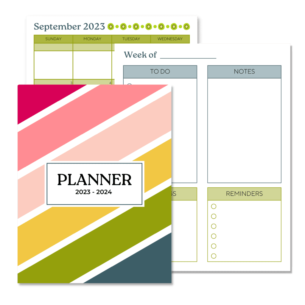 fruity theme teacher planner