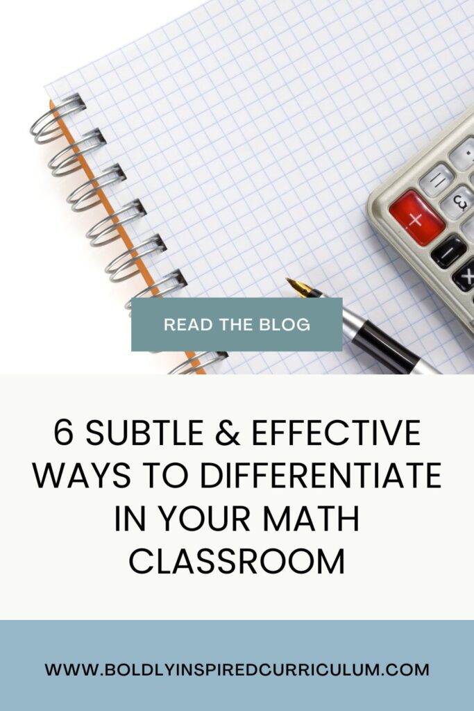 6 subtle and effective differentiated instruction strategies for high school math teachers blog post