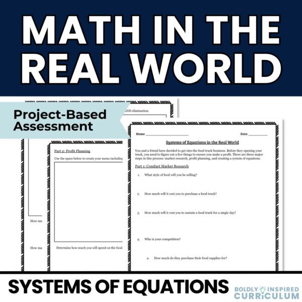 Real World Math Activities for Pre Algebra and Algebra 1