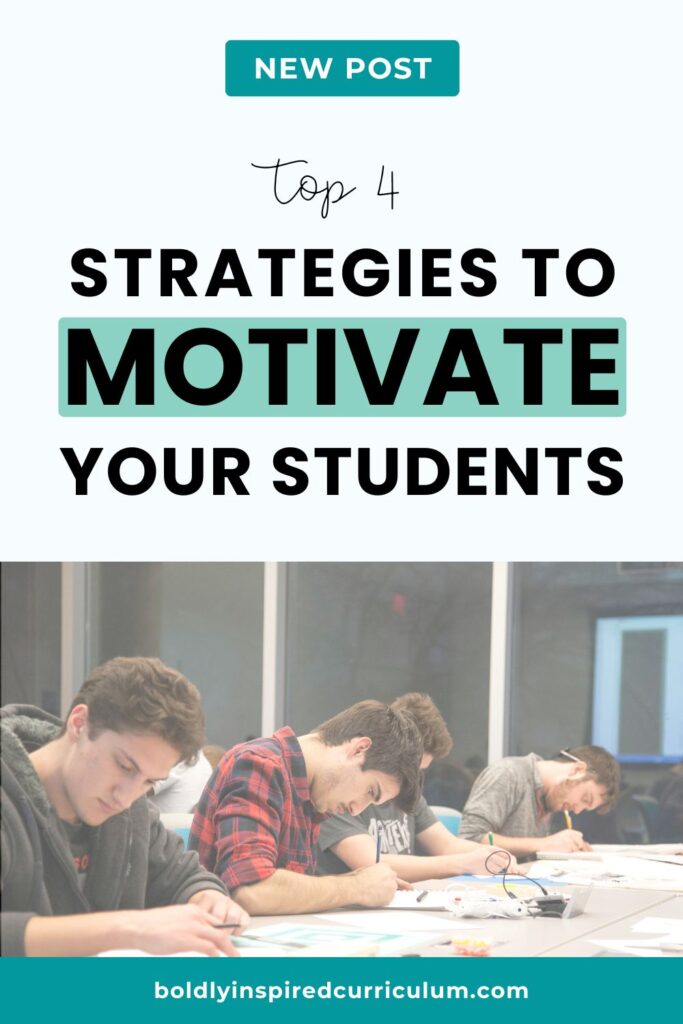 blog image for the new post "top 4 strategies for increasing student motivation in math class"