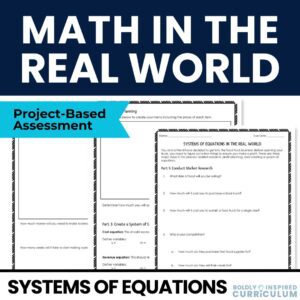 systems of equations project