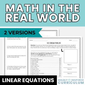 Slope Intercept Form Real World Application