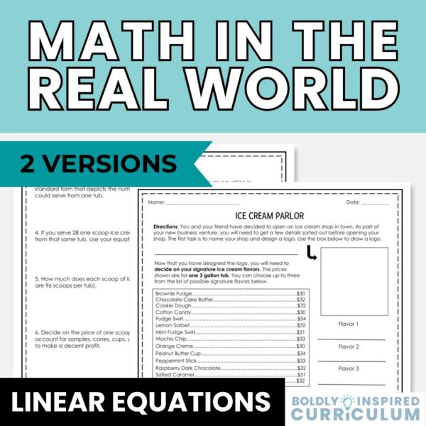 Slope Intercept Form Real World Application