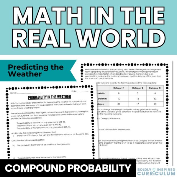 Compound Probability Real World Applications - Predicting the Weather
