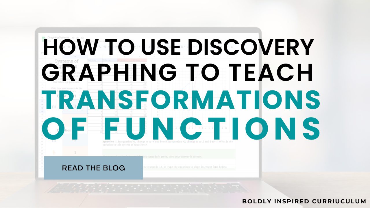 how to use discovery graphing to teach function transformations