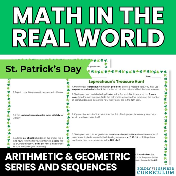 Arithmetic & Geometric Sequences & Series Activity | Algebra 2 & Precalculus