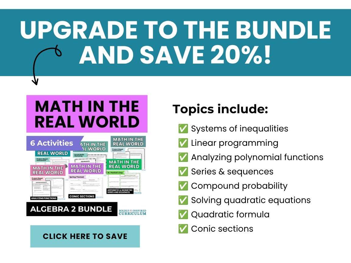Solving Quadratic Equations End of Year Math Activity | Standard & Vertex Form - Image 7