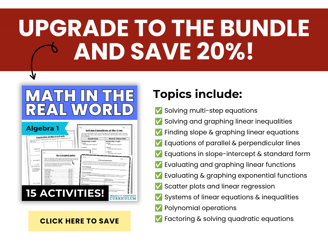 Systems of Inequalities Word Problems with Real World Application - Image 6