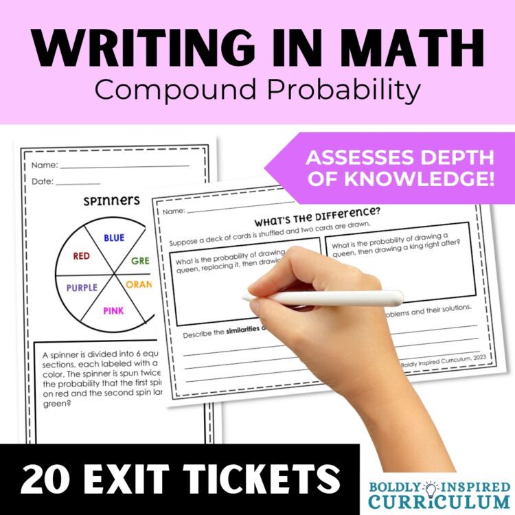 Compound Probability Warm Ups and Exit Tickets