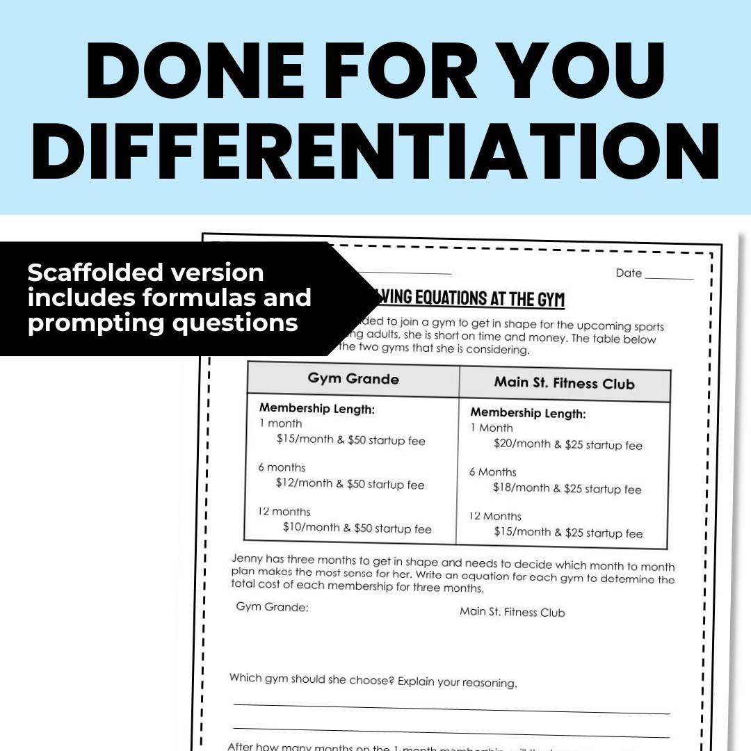 Solving Multi Step Equations Word Problems Worksheet - Real World Math ...