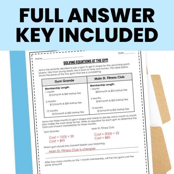 Solving Multi Step Equations Word Problems Worksheet - Real World Math ...