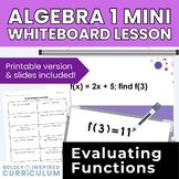 Evaluating Functions in Function Notation Activity & Lesson with Google Slides