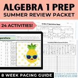 Getting Ready for Algebra 1 Summer Packet | Pre Algebra & 8th Grade Math Review