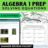 Getting Ready for Algebra 1 Summer Prep Packet | Solving Multi Step Equations