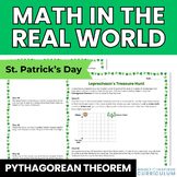 St. Patrick's Day Pythagorean Theorem Word Problems Activity for 8th Grade Math