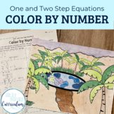 Solving One and Two Step Equations Activity for Algebra 1 | Color by Number