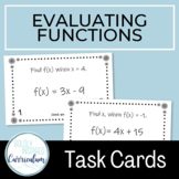 Evaluating Functions Self-Checking Task Cards