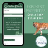 Exponent Properties Escape Room