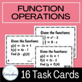 Function Operations Task Cards