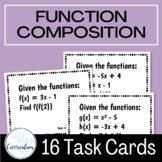 Composition of Functions Self Checking Task Cards