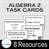 Algebra 2 Self-Checking Task Card Bundle
