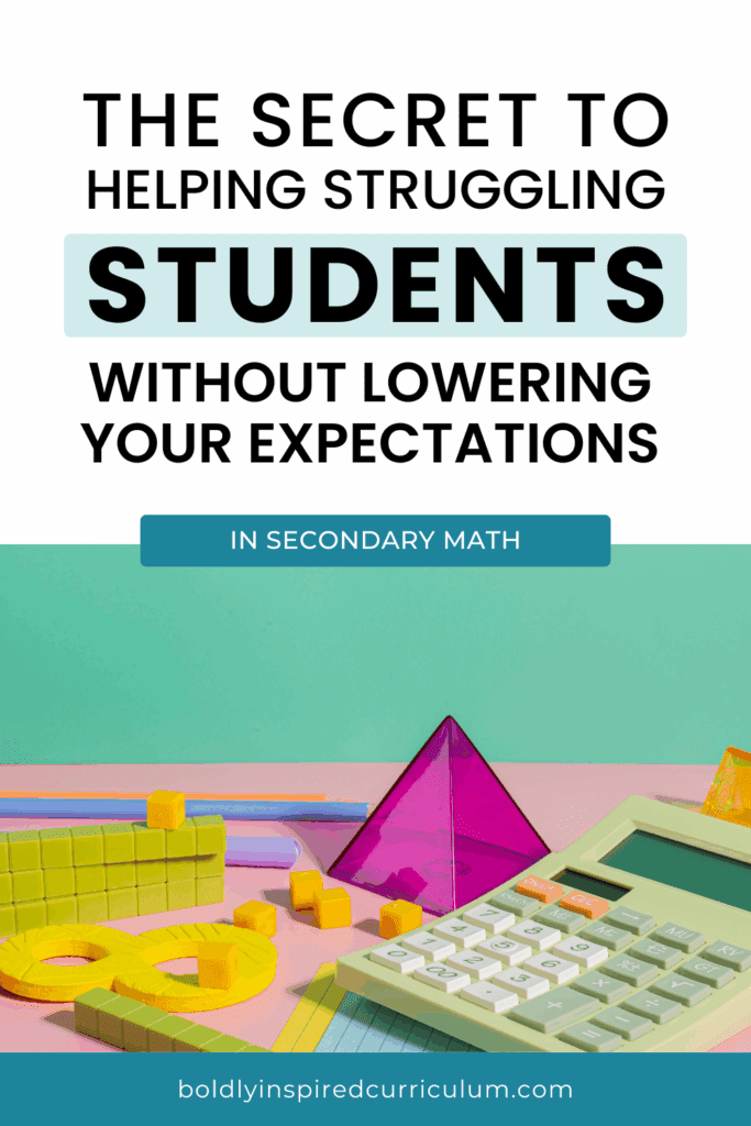 the secret to helping struggling students without lowering your expectations in secondary math. how to leverage the zone of proximal development for lesson planning
