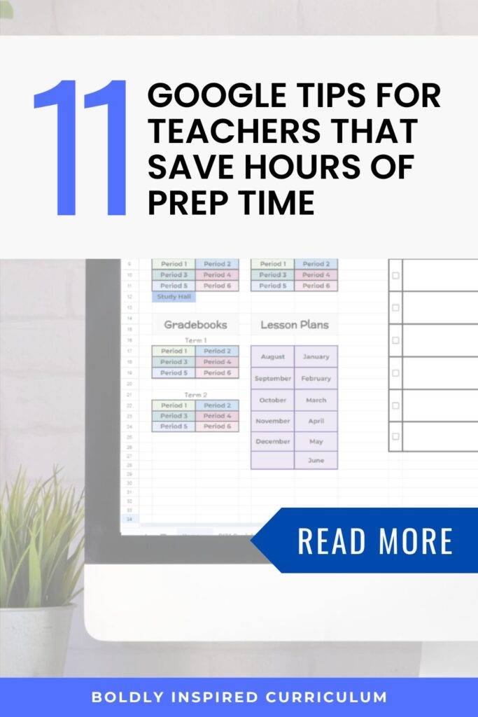 pin image for google tips for teachers blog post