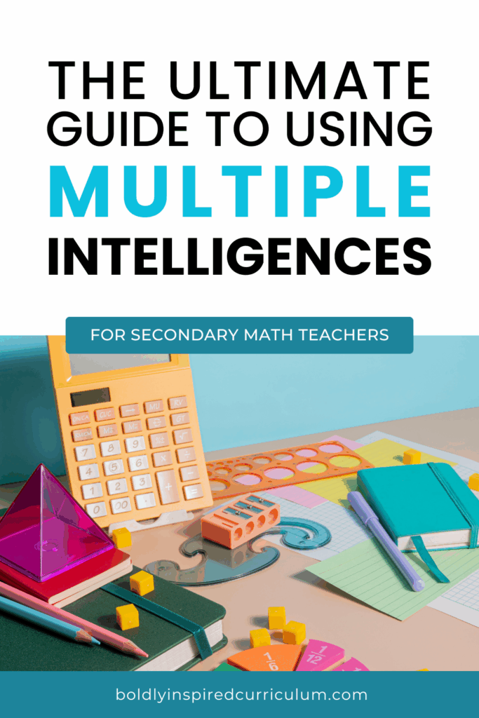 pin image for multiple intelligences for secondary math teachers blog post
