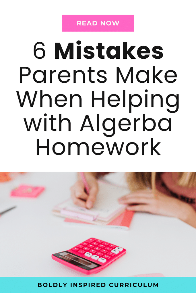 pin image for 6 mistakes parents make when helping with algebra homework