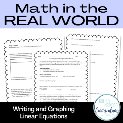 Linear Equations Family Vacation Project (1)